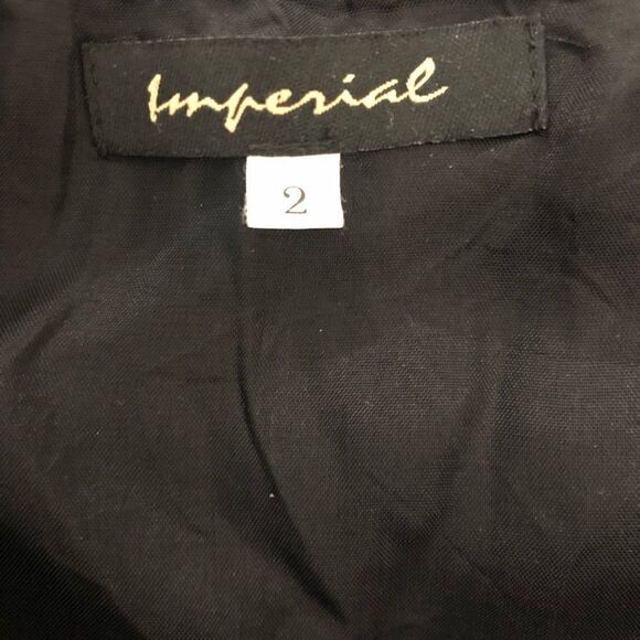 Vintage Imperial 100% Wool Skirt Black Size 2 - Picture 2 of 4